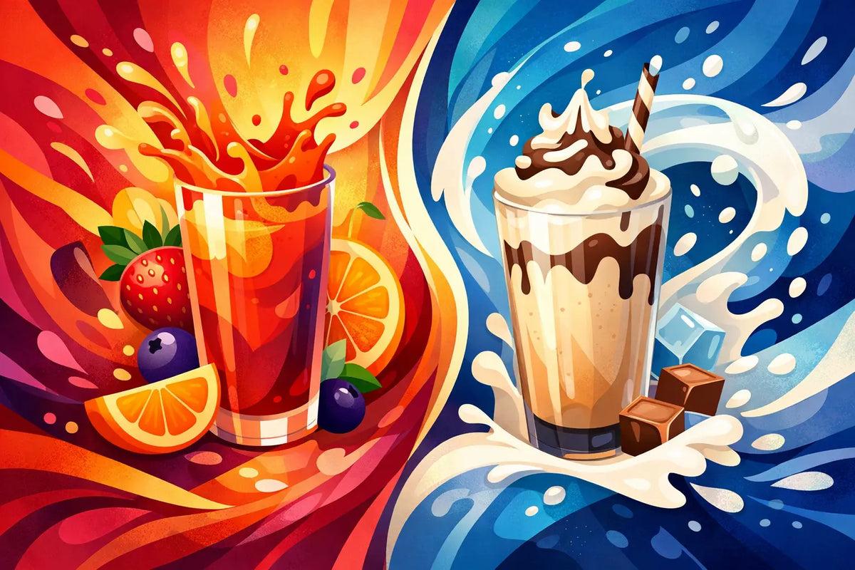 Fruit Protein Drink vs Milky Shake