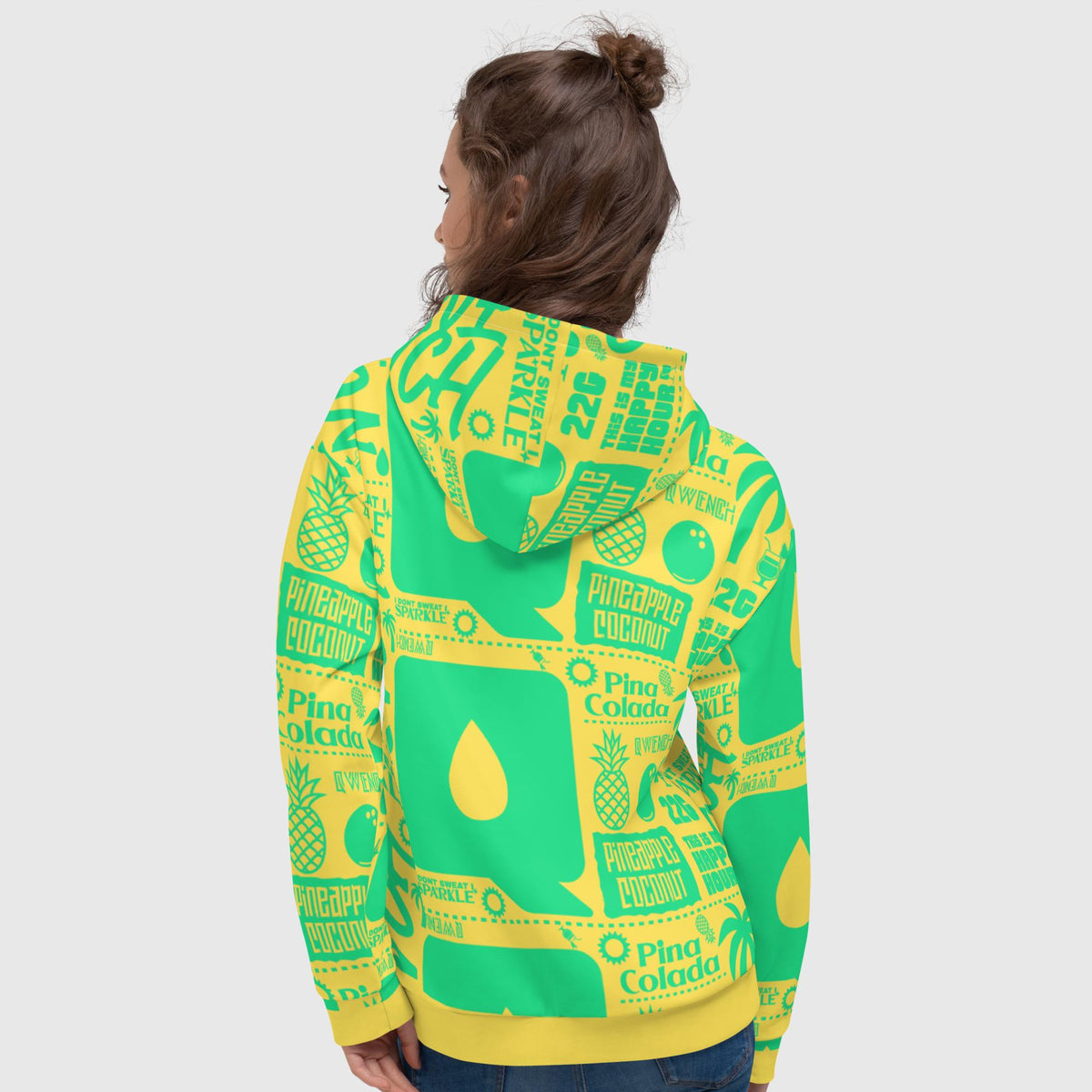 Women's Athletic Hoodie - Pina Colada v2.0