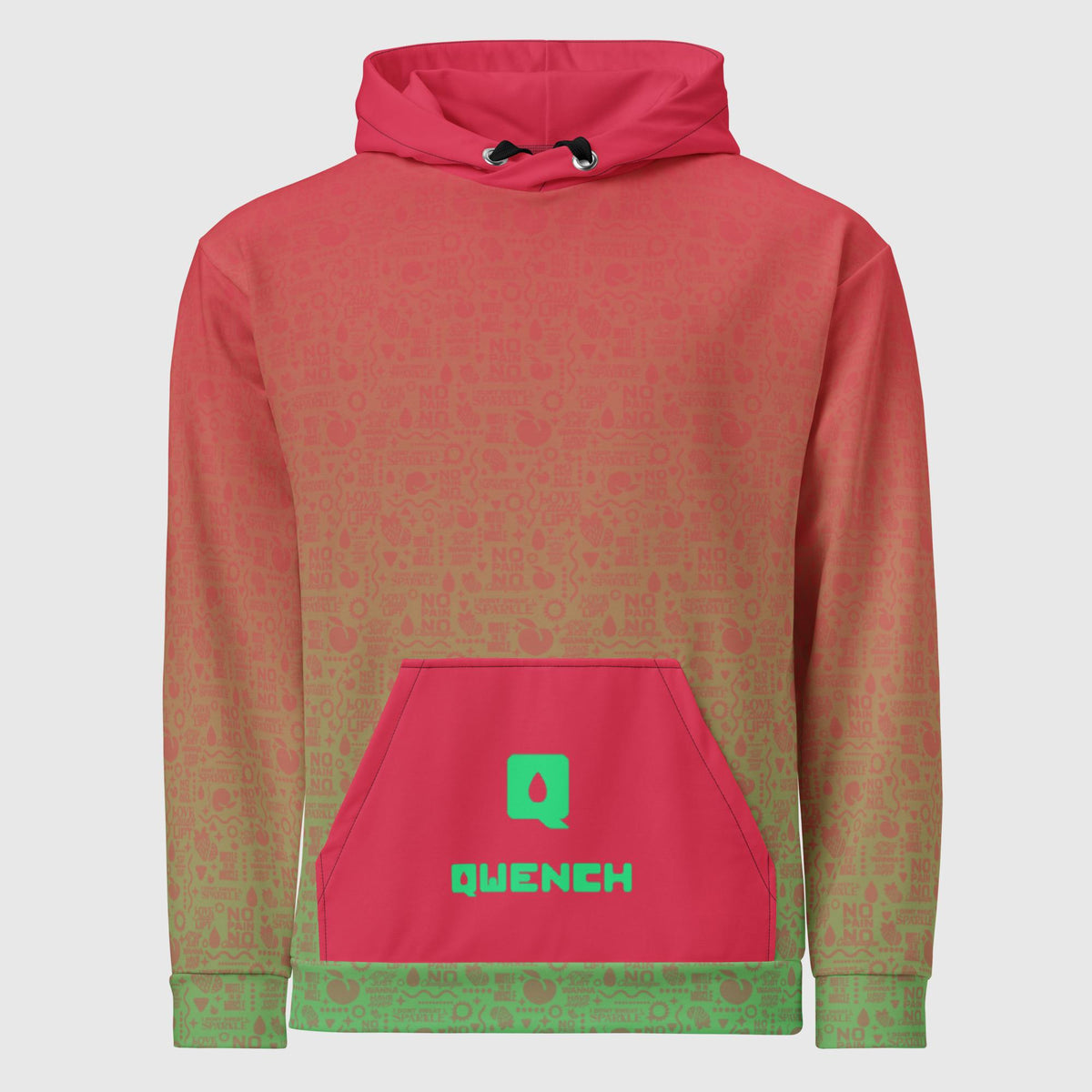 Women's Athletic Hoodie - Straw Melon