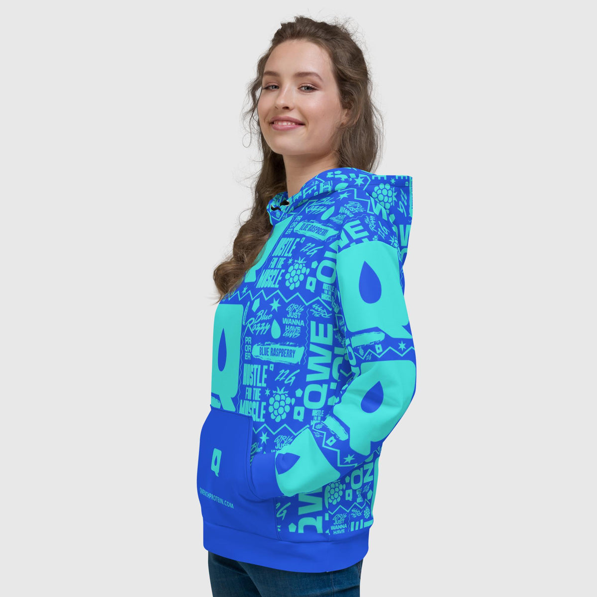Women's Athletic Hoodie - Blue Razzy v2.0