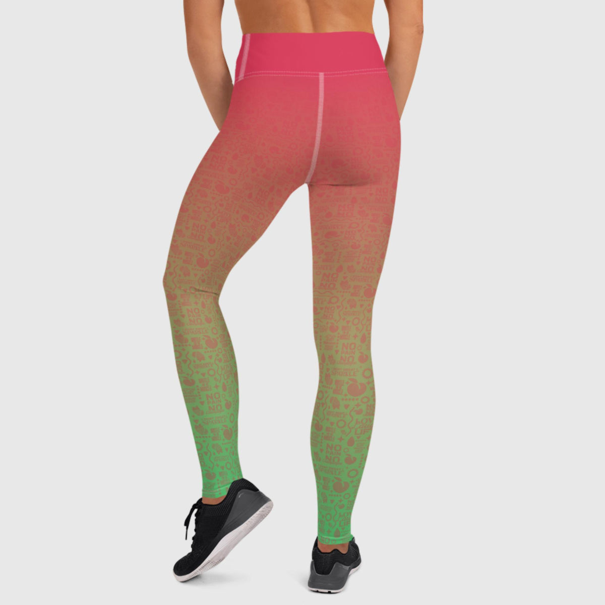 Premium Women's Yoga Leggings - Straw Melon