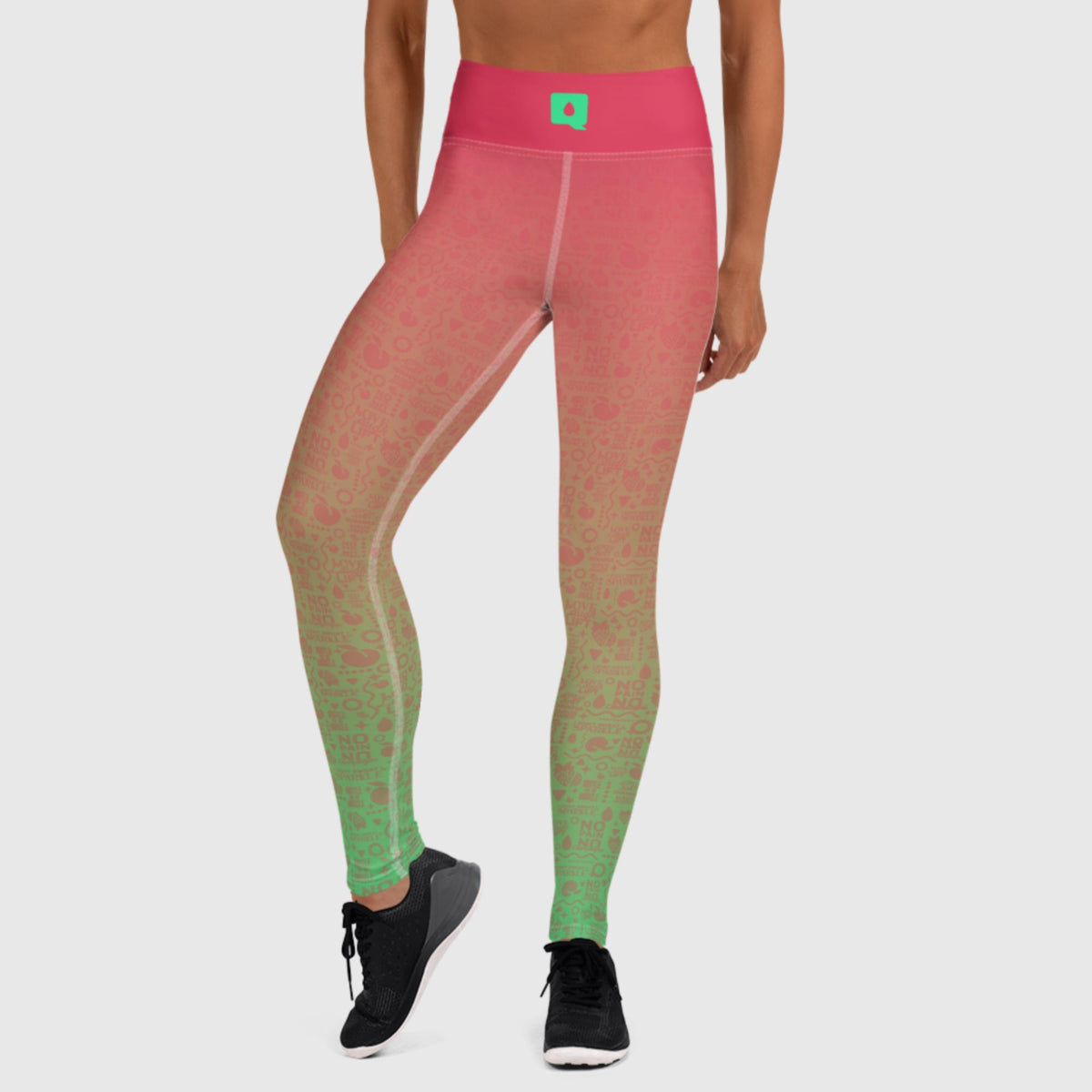 Premium Women's Yoga Leggings - Straw Melon