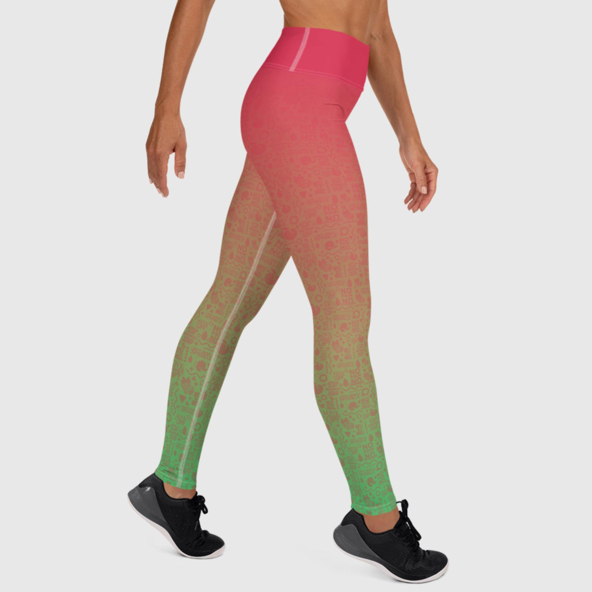 Premium Women's Yoga Leggings - Straw Melon